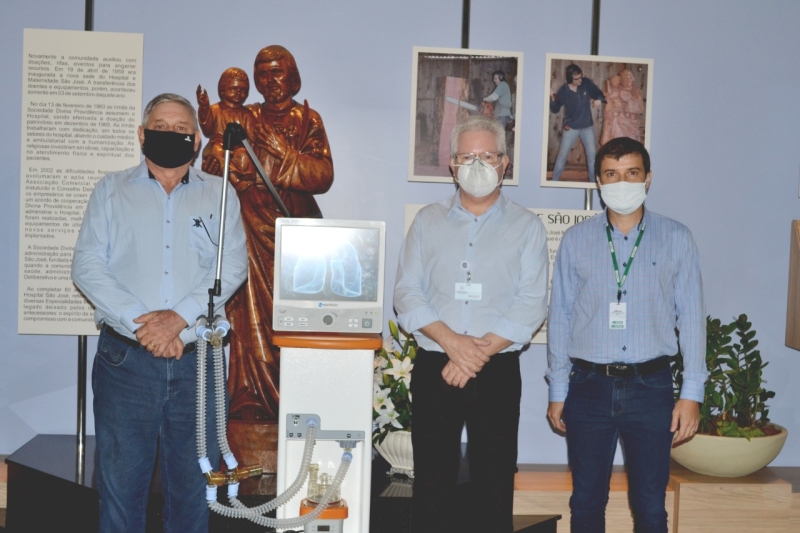 Fundo Empresarial doa respiradores às regiões de Jaraguá, Rio do Sul e